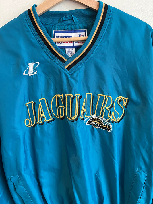 90s Jacksonville Jaguars Logo Athletic Embroidered Windbreaker (M)