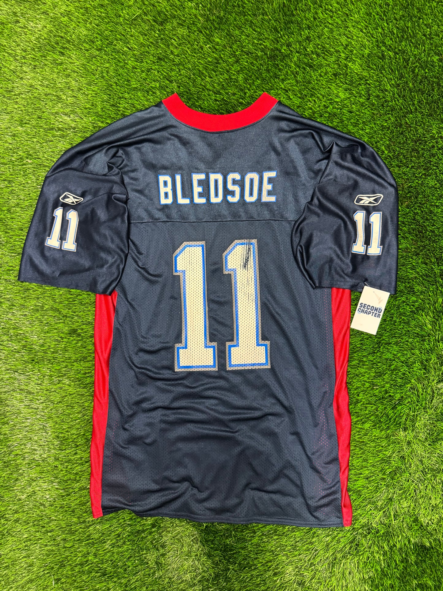 00s Buffalo Bills Drew Bledsoe #11 Reebok Vintage NFL Jersey (L)