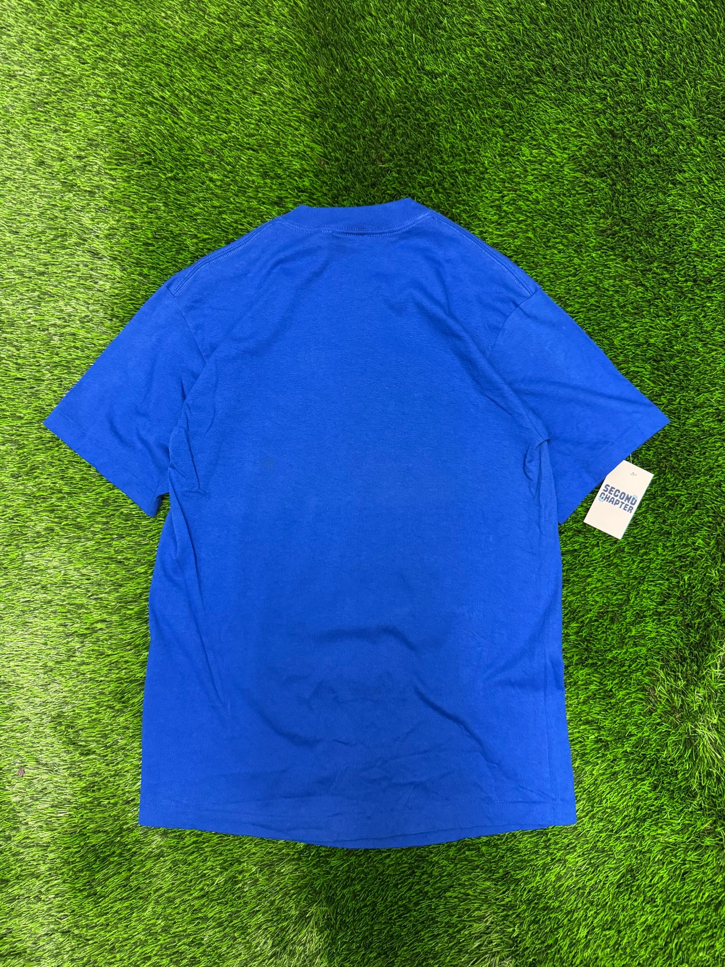 90s NY Giants Spell Out Helmet Tee (L) (New Tags)