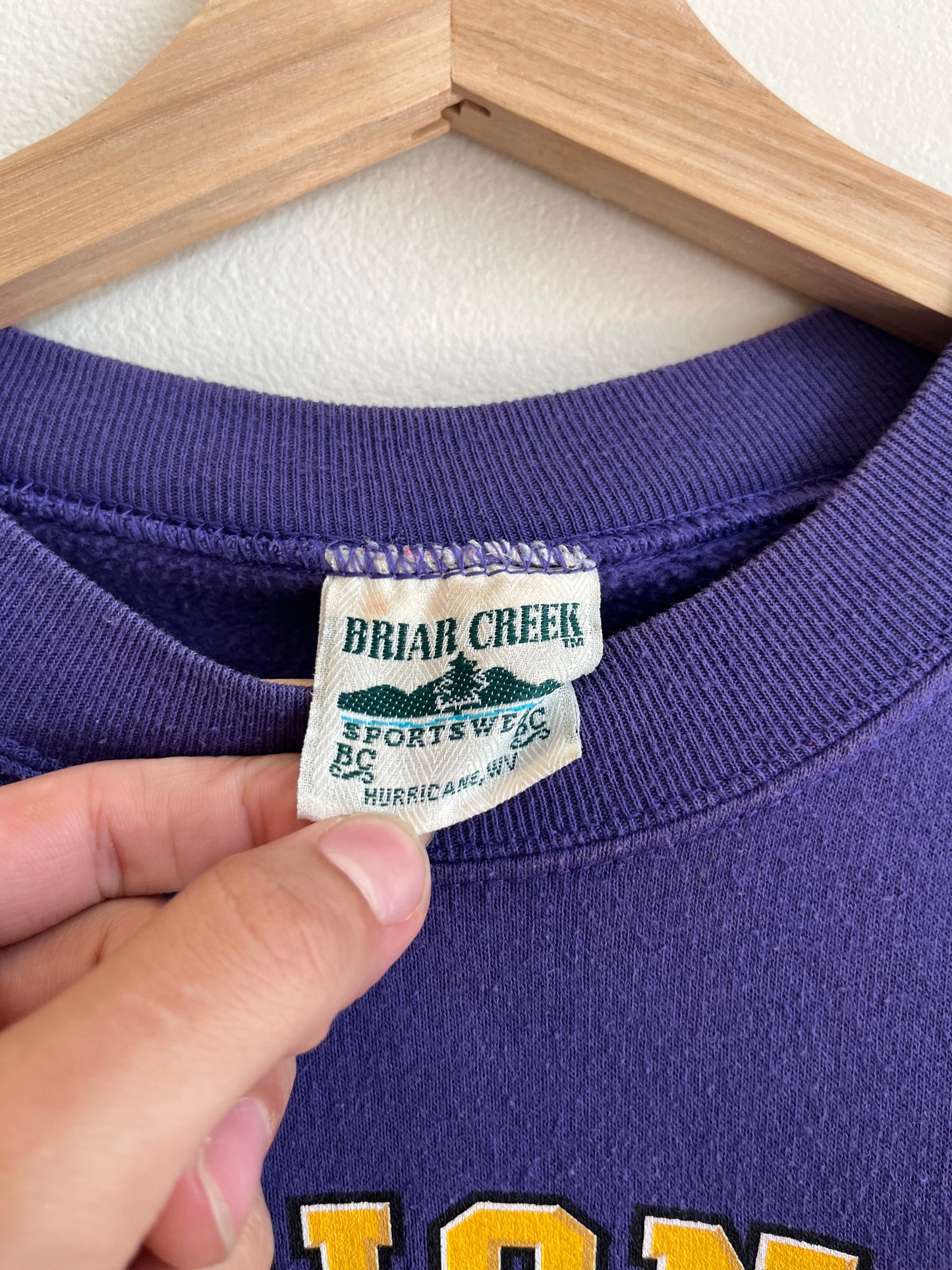 2004 LSU National Champions Purple Crewneck (L)