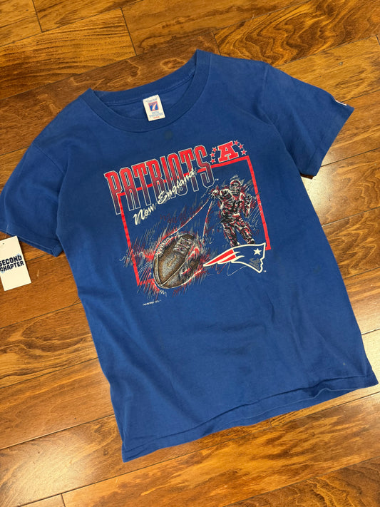 1993 New England Patriots Logo 7 Tee (Youth XL)