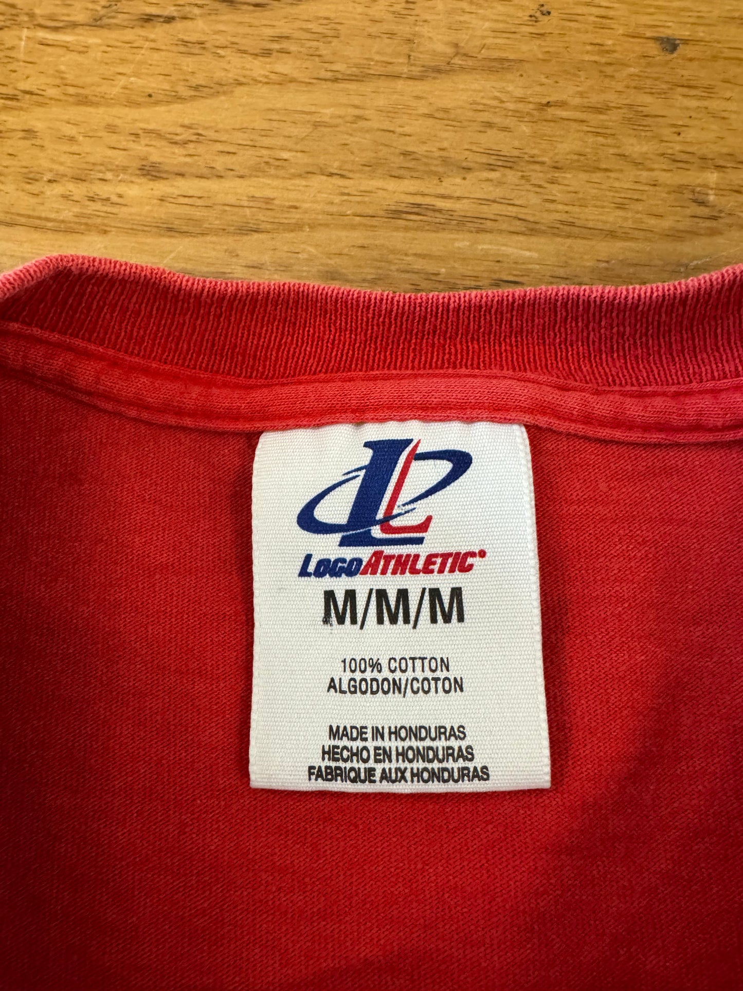 90s Houston Texans Spell Out Logo Athletics Tee (M)