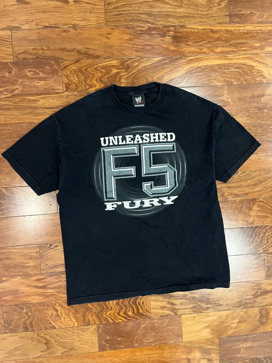 2003 Brock Lesnar F5 WWE Wrestling Tee (XL)