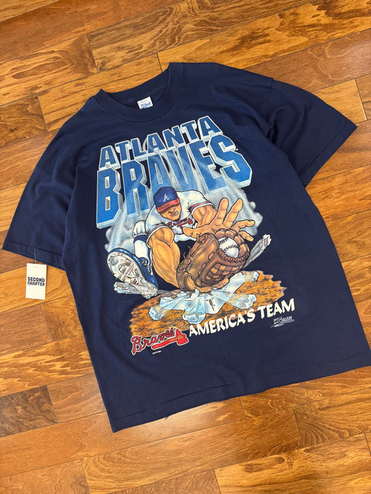 1994 Atlanta Braves Shattered Graphic Salem Tee (XL)