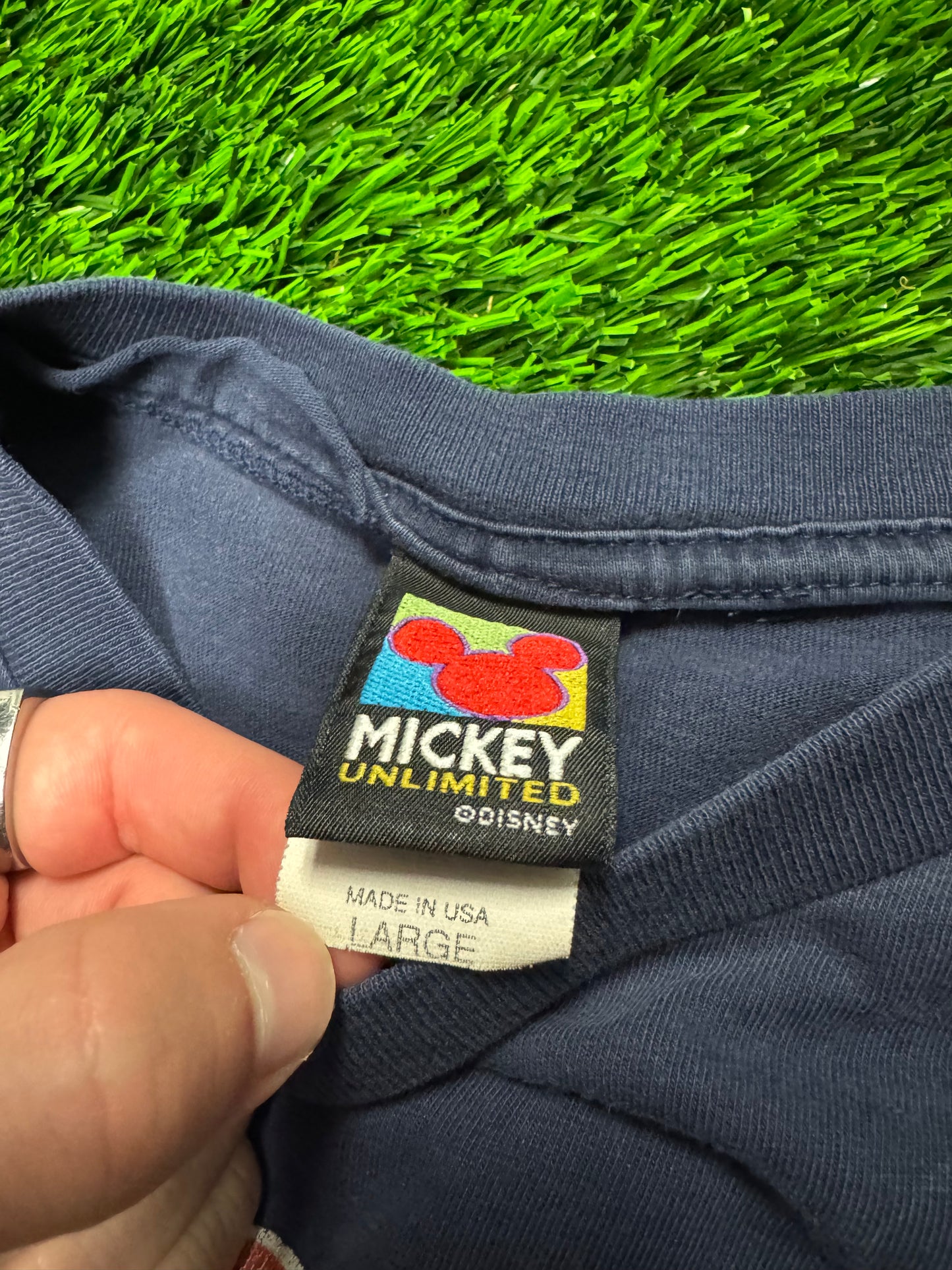 90s Mickey Mouse Vintage Faded Graphic Tee (L)