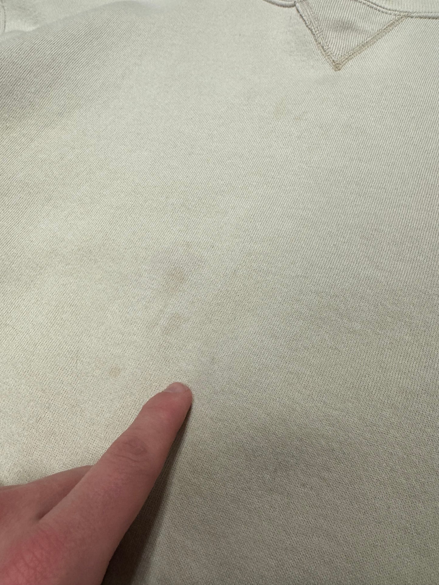 90s Russell Athletics Cream Blank Crewneck (L)