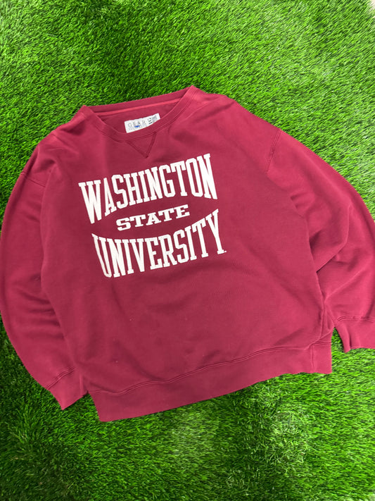 90s Washington State University Spell Out Vintage Crewneck (L)