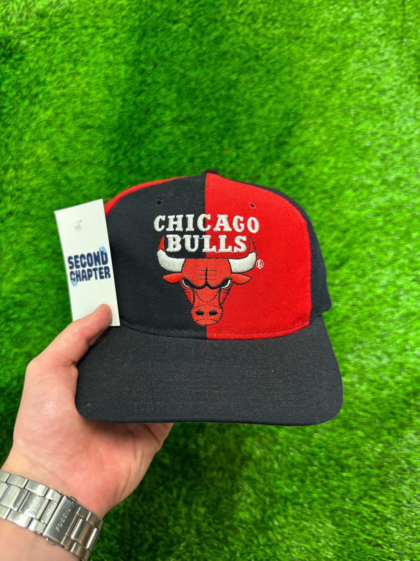 90s Chicago Bulls NBA Starter Vintage Snapback Hat (OS)