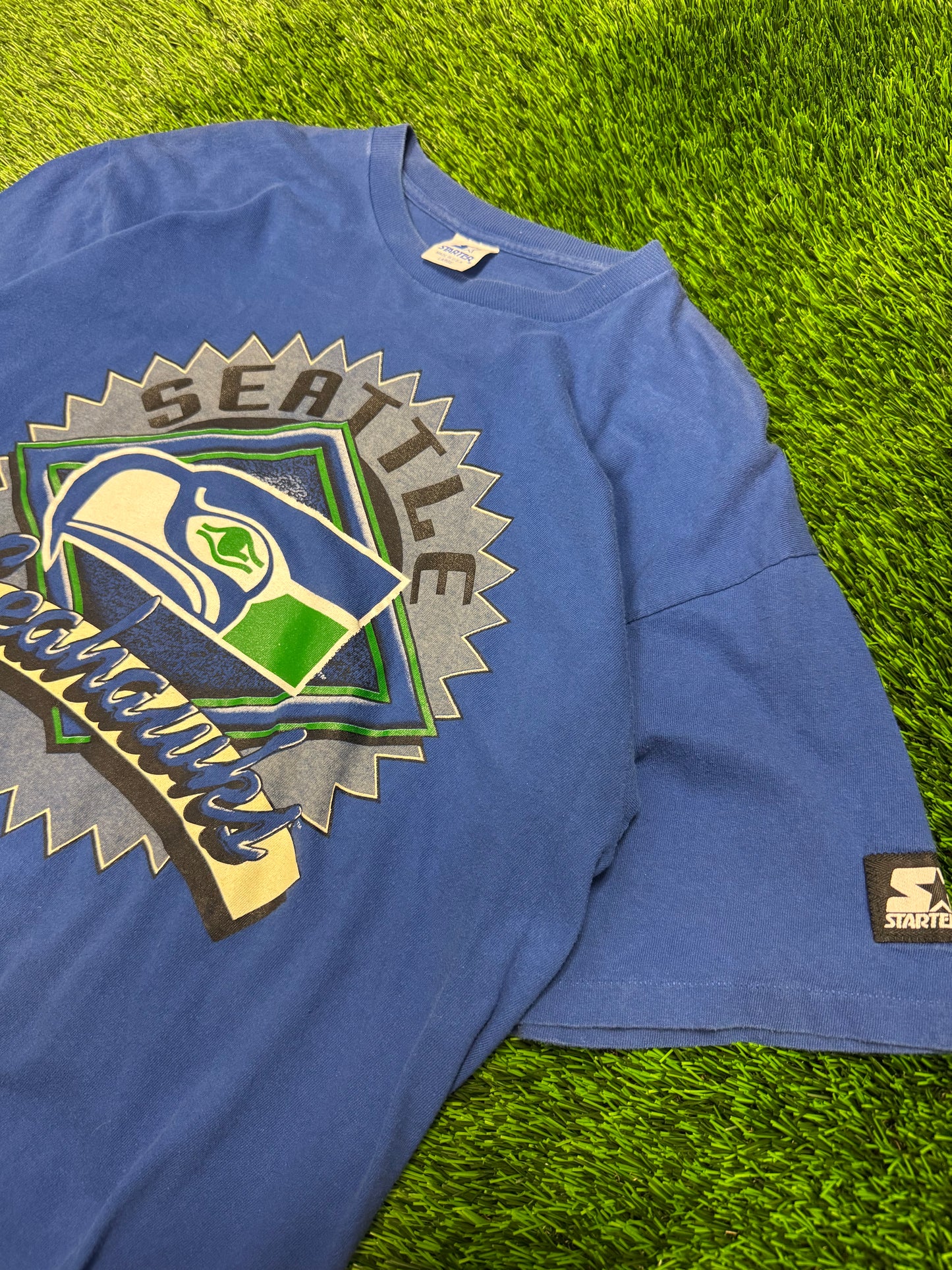 1993 Seattle Seahawks Starter Logo Tee (L)