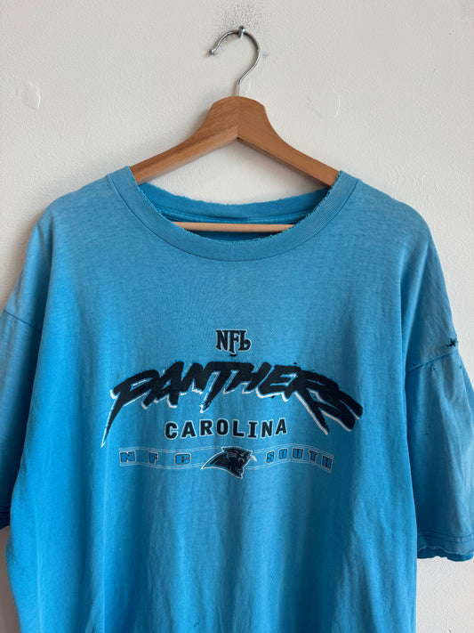 00s Carolina Panthers Crazy Faded/Distressed Tee (XL)
