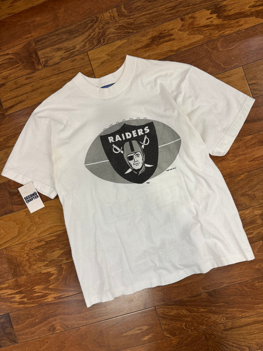 1995 Oakland Raiders Pro Player White Tee (L)