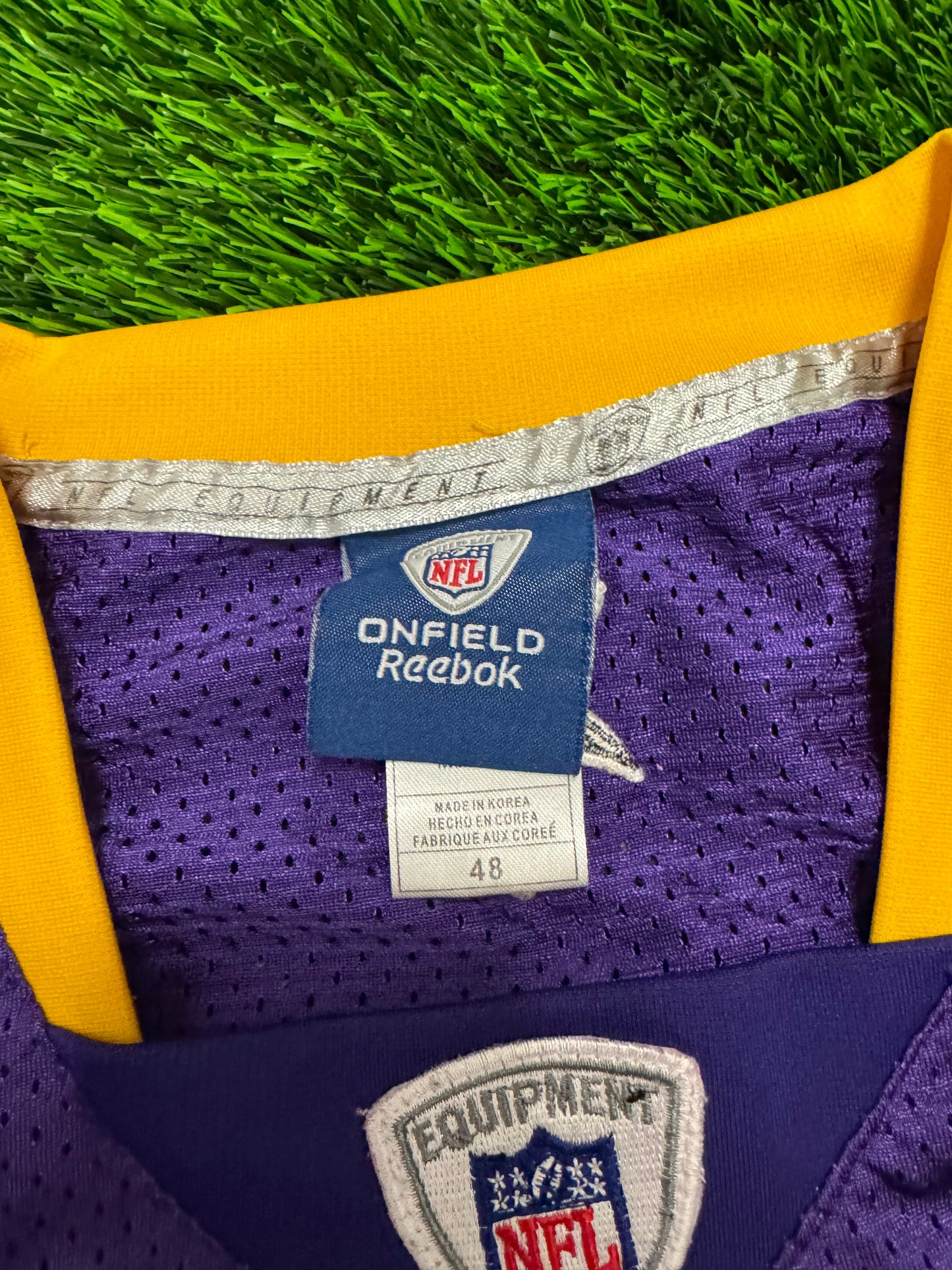 Minnesota Vikings Brett Favre #4 Reebok On Field Stitched Jersey (L)