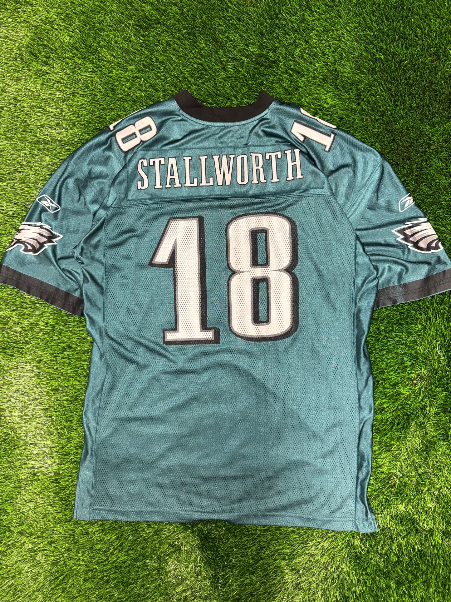 Philadelphia Eagles Dante Stallworth Reebok #18 Jersey (XL)