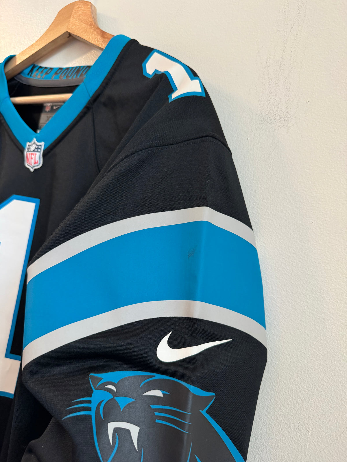 2010s Carolina Panthers Cam Newton Nike Home Jersey (XL)
