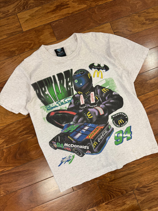 1995 Bill Elliot Vintage Nascar Batman Forever McDonalds DC Racing Tee (L)
