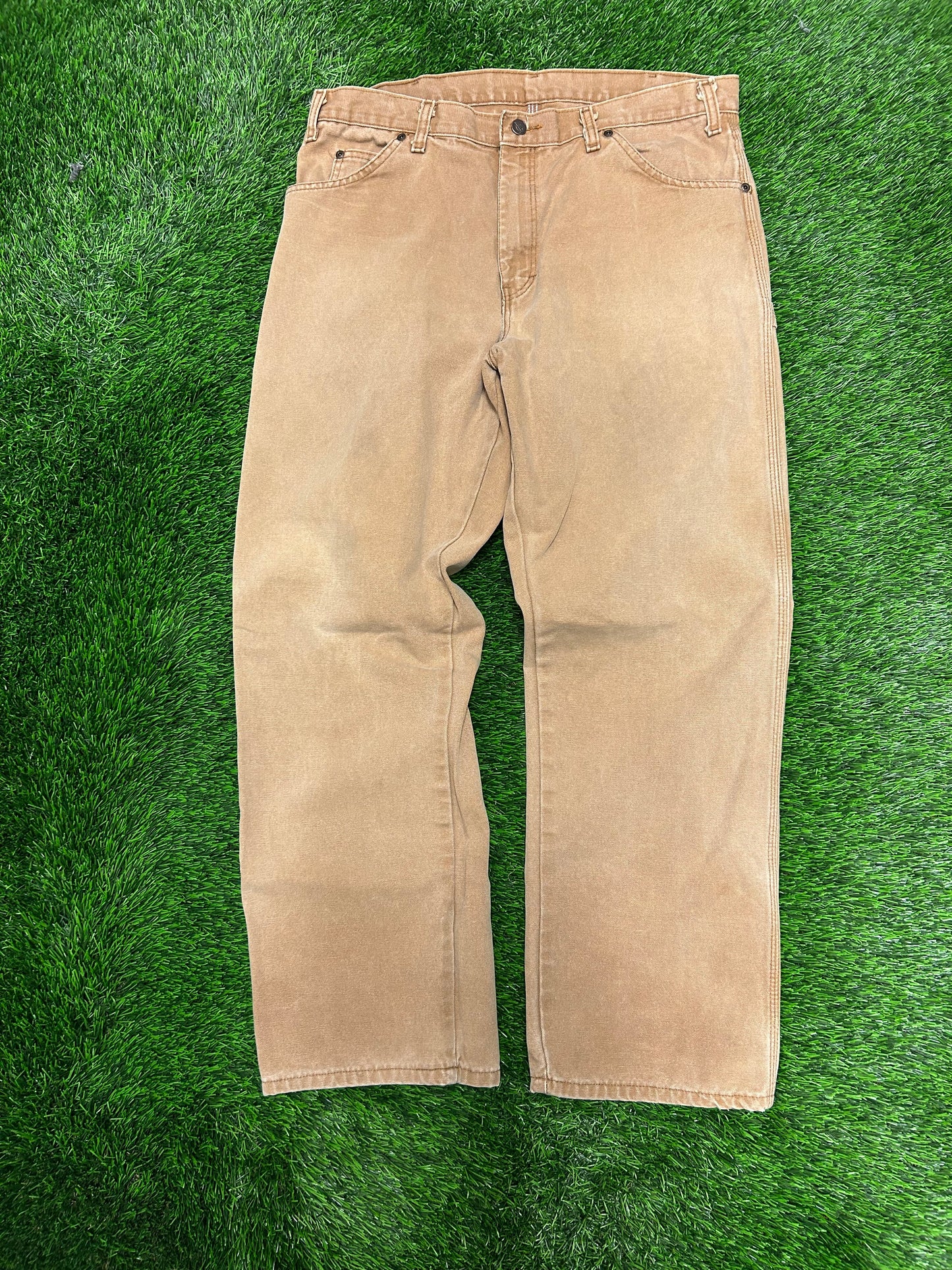 2013 Dickies Tan Red Tab Carpenter Pants (36 x 30)
