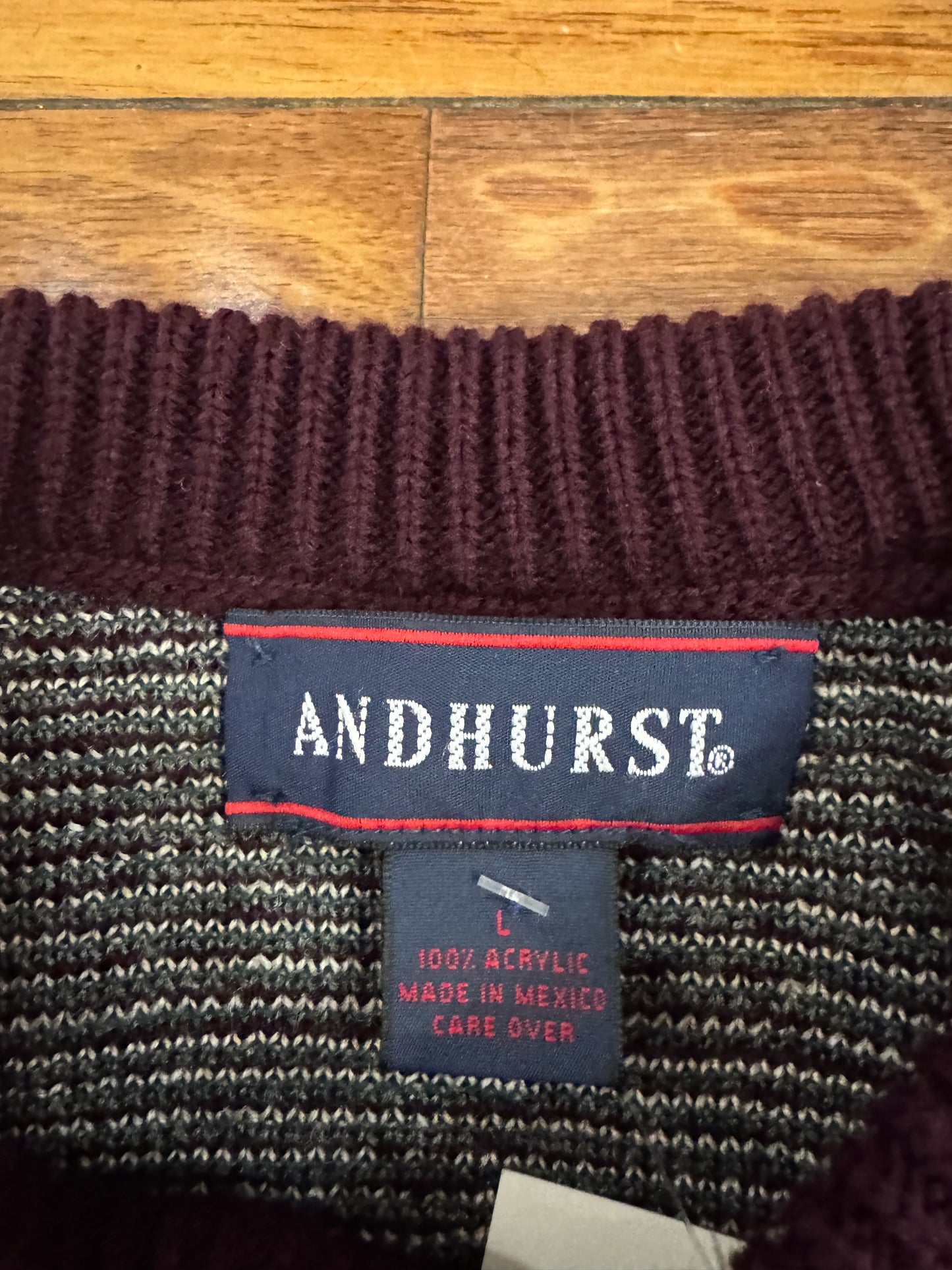 90s Andhurst Maroon Sweater (L)