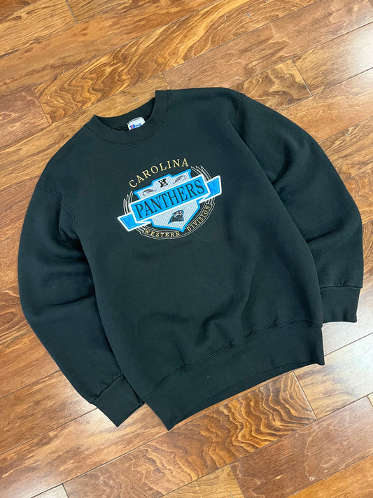 90s Carolina Panthers Pro Player Embroidered Crewneck (M)