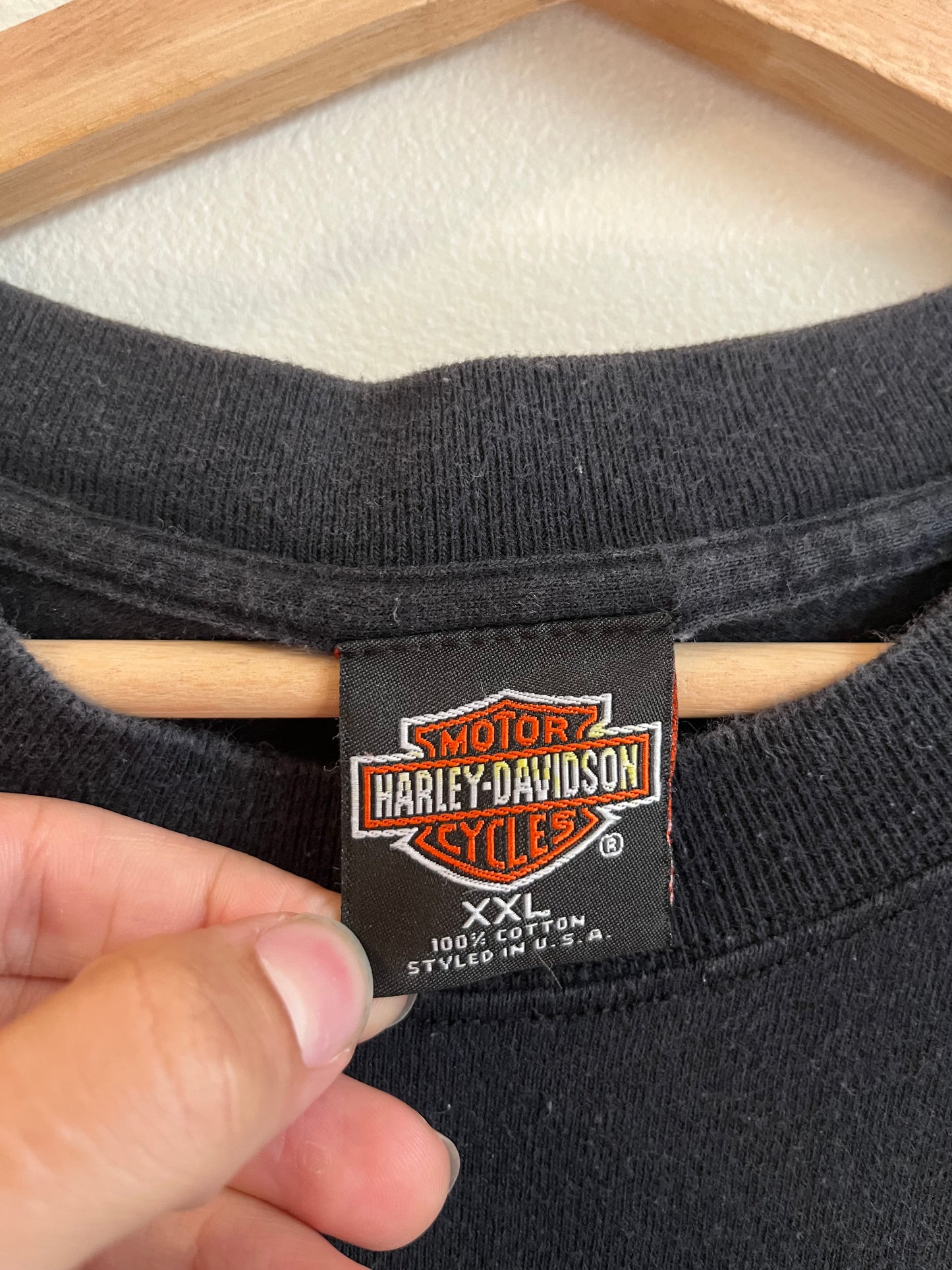 1999 Harley Davidson Bold Graphic Ludwigshafen Germany Tee (XXL)