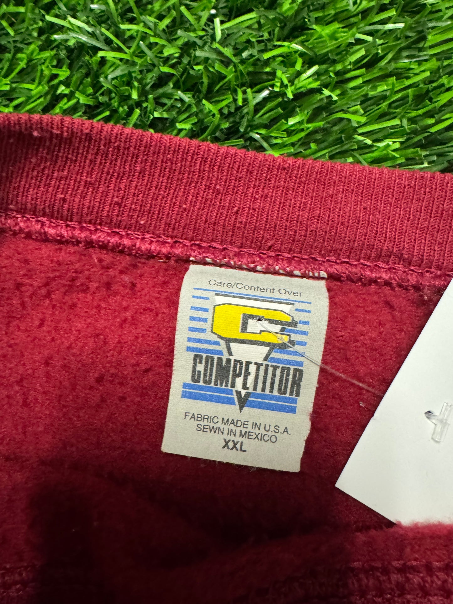 1995 Washington Redskins Vintage Spell Out Crewneck (XXL)