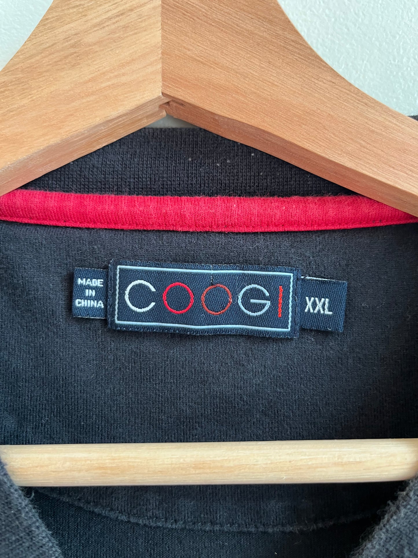 00s Coogi Embroidered Black Tee (XXL)