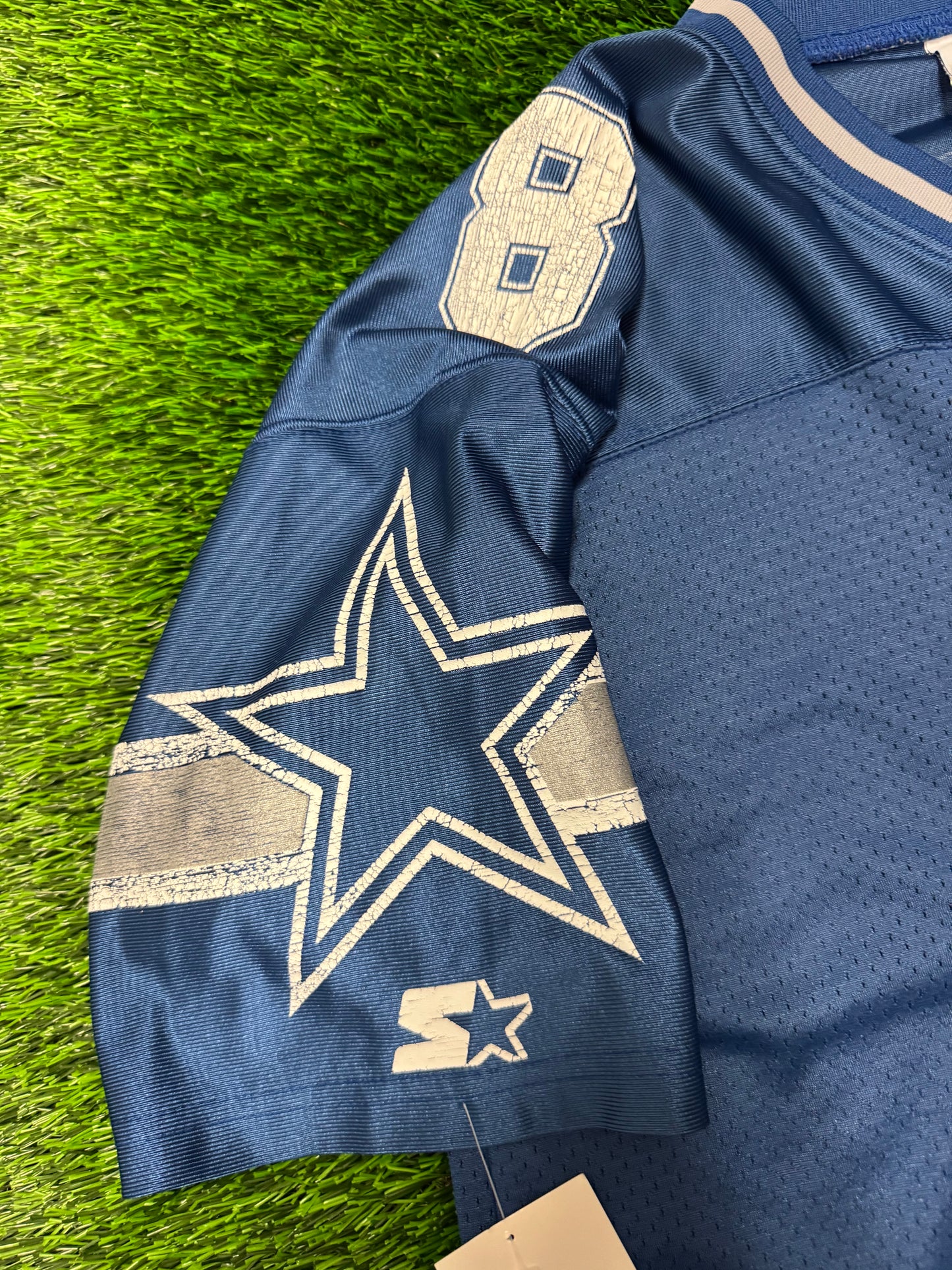 1995 Dallas Cowboys Troy Aikman #8 Starter Jersey (L)