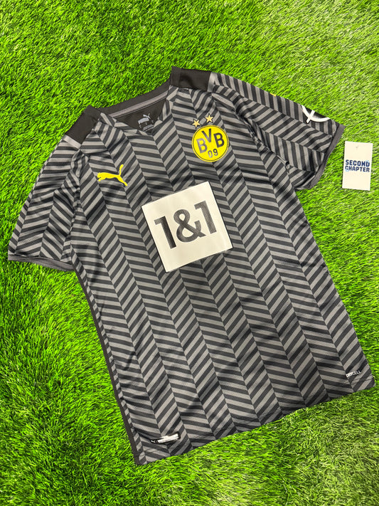 Borussia Dortmund Puma Black Soccer Third Jersey 2021-22 BVB Kit (S)
