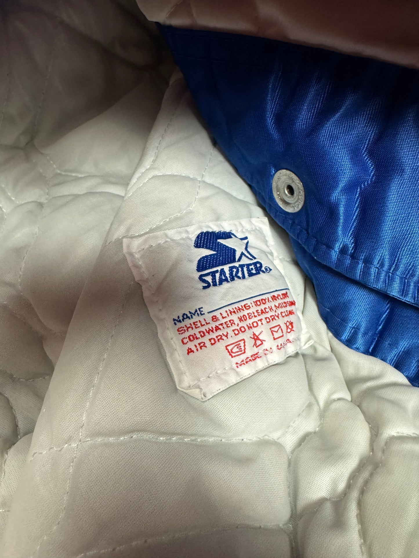 90s New York Islanders Vintage NHL Starter Satin Jacket (XL)