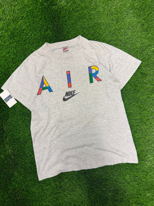90s Nike Air Vintage Multi-Color Big Check Tee (L)
