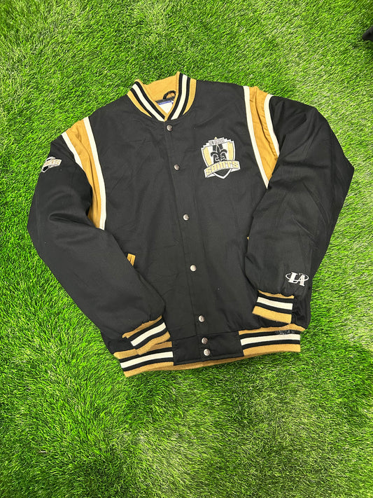 90s New Orleans Saints Vintage Logo Athletic Varsity Jacket (M)