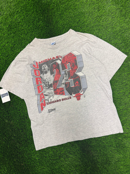90s Michael Jordan Vintage Chicago Bulls Salem Tee (L)