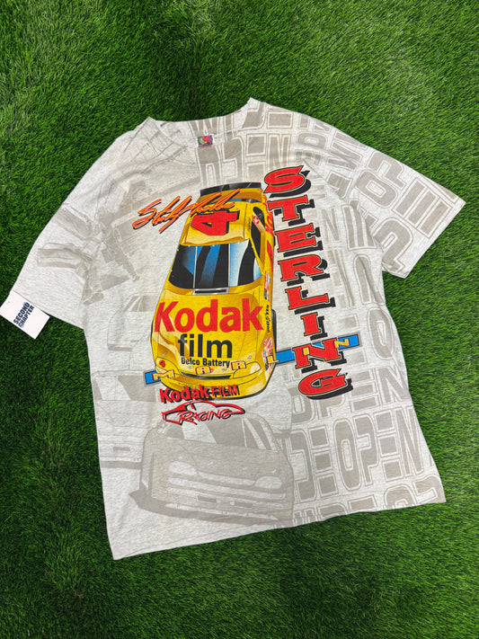 90s Nascar Sterling Marlin Kodak Film AOP Tee (XL)