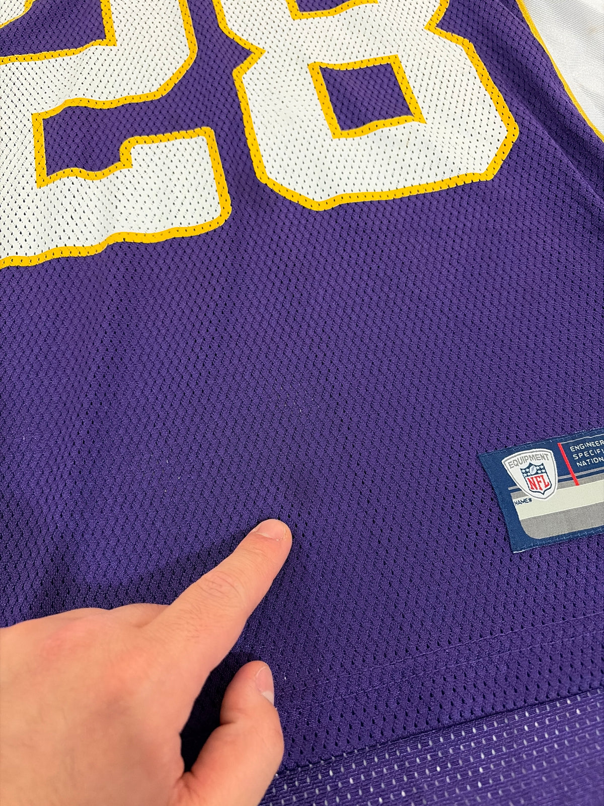 00s Minnesota Vikings Adrian Peterson Vikings Reebok Home Jersey (M)