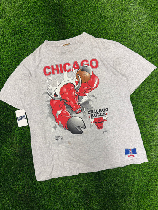90s Chicago Bulls Breakthrough Nutmeg NBA Tee (XL)