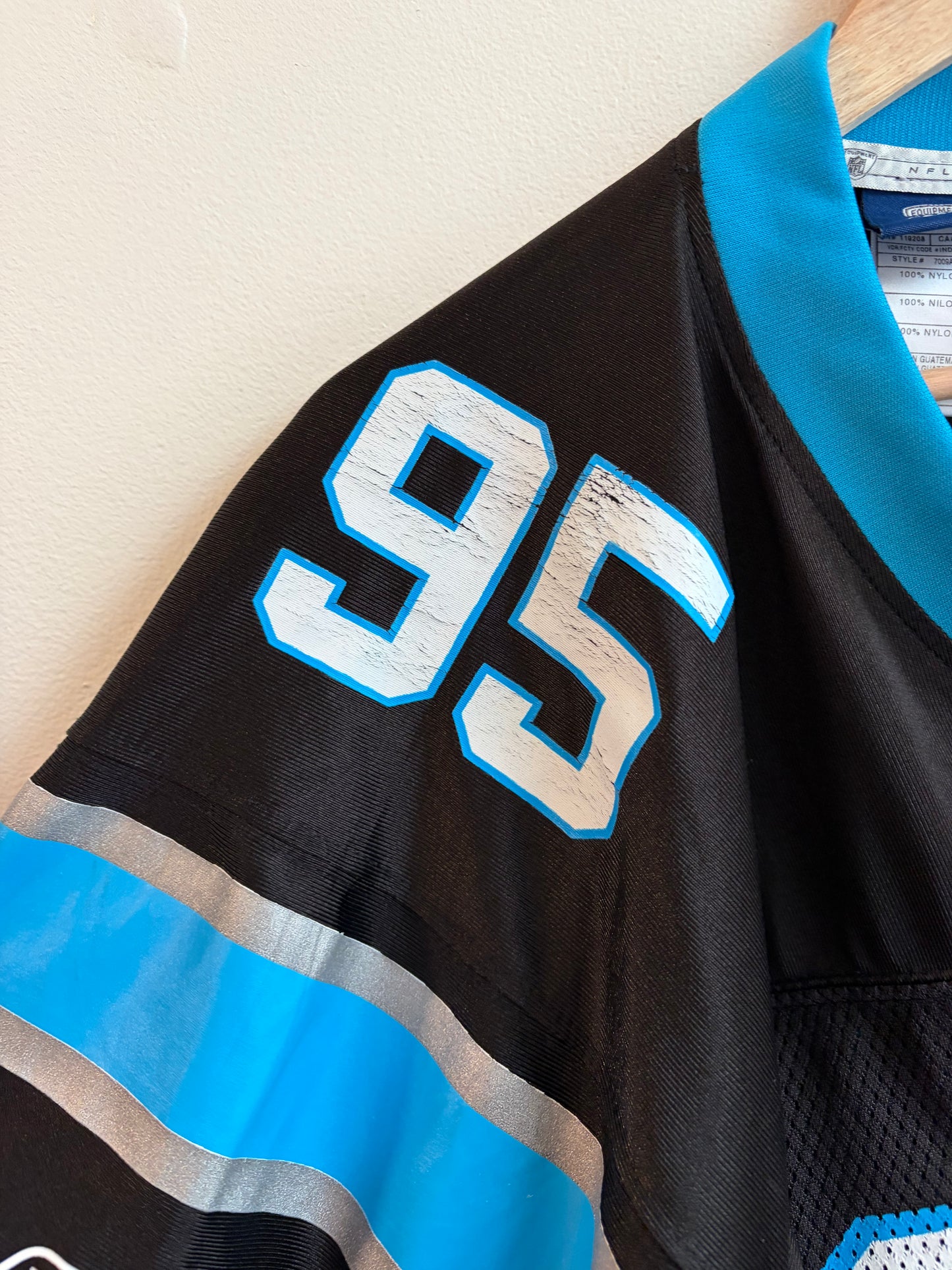 00s Carolina Panthers Charles Johnson Reebok Home Jersey (M)