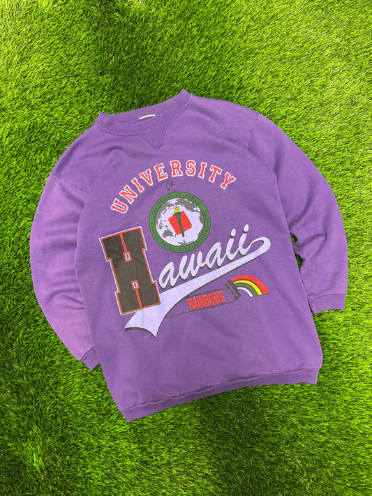 90s University of Hawaii Rainbows Vintage Crewneck (S)