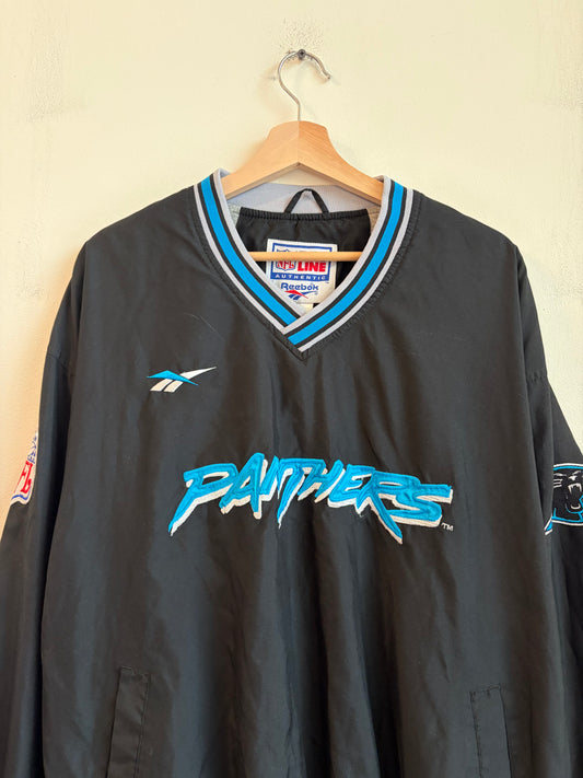 90s Carolina Panthers Cat Scratch Reebok Pro Line Windbreaker (L)