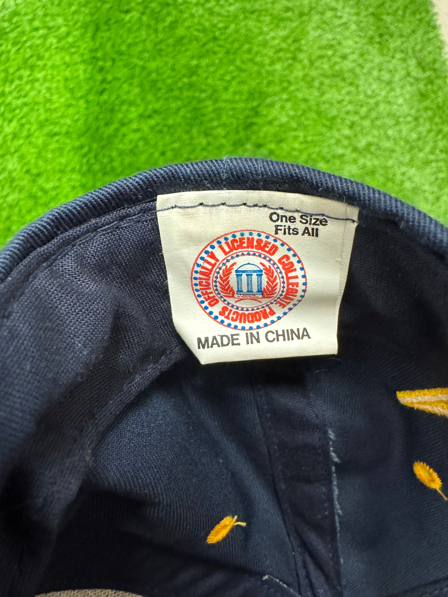90s Georgia Tech University Spell Out Vintage Snapback Hat (OS)