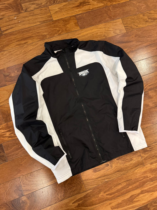 00s Philadelphia Eagles Black & White Windbreaker (L)