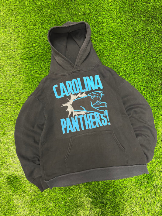 90s Carolina Panthers Breakthrough Spell Out Hoodie (L)