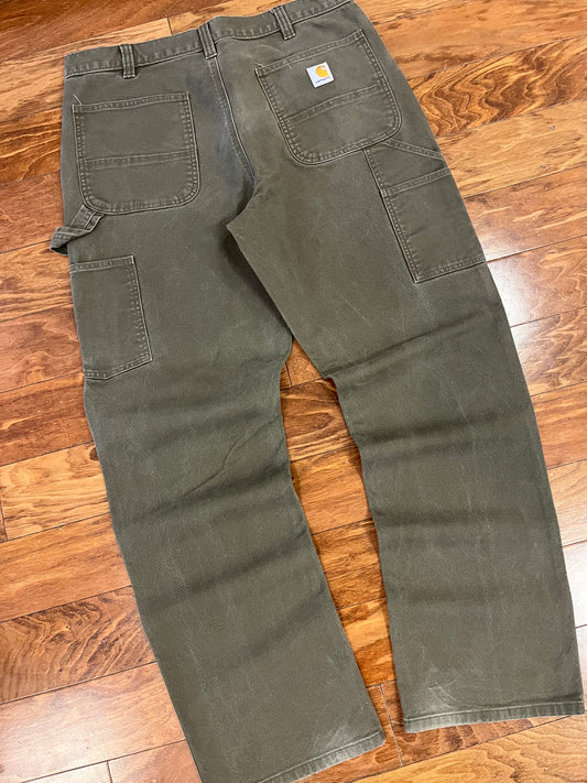 2010 Carhartt Olive Carpenter Pants (36)