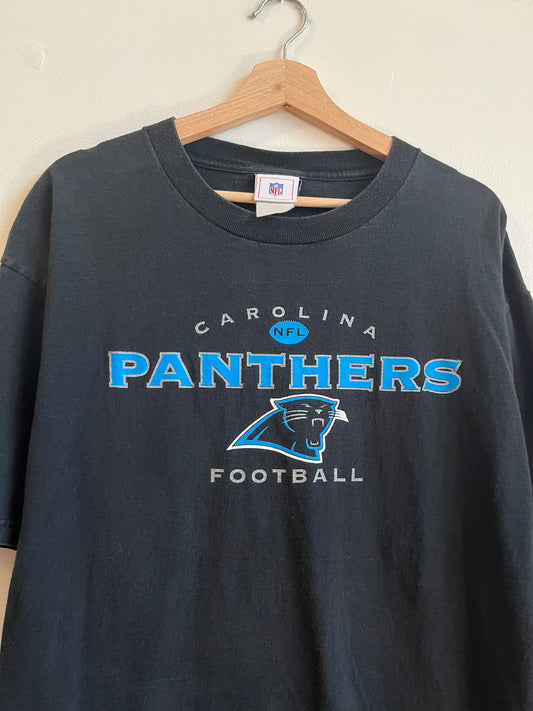 00s Carolina Panthers NFL Black Tee (XL)