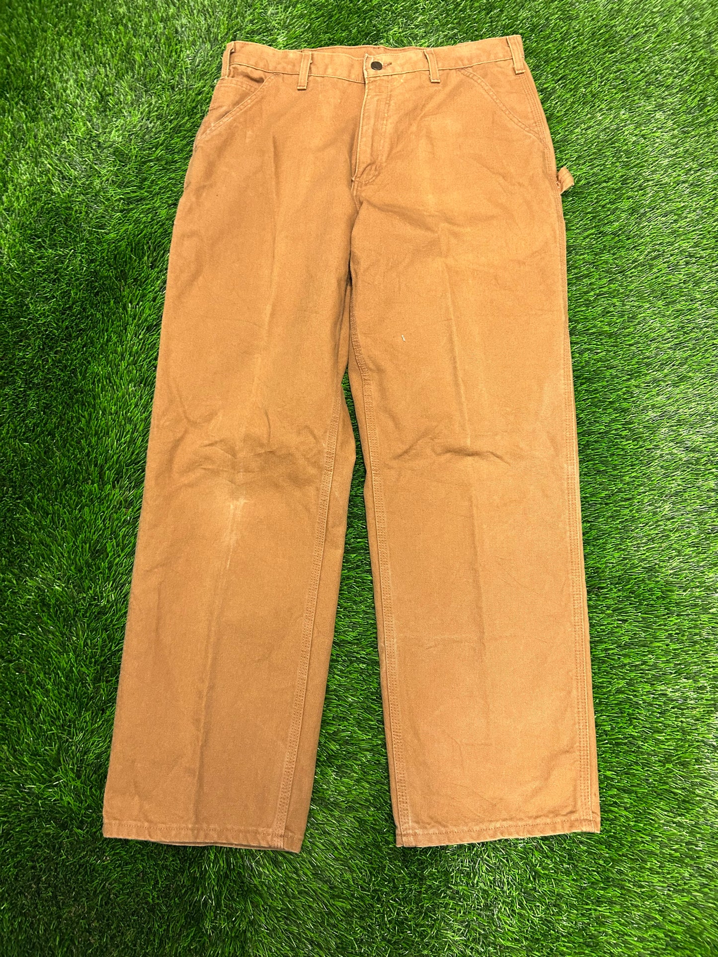 2011 Carhartt Dark Tan Carpenter Pants (35 x 32)