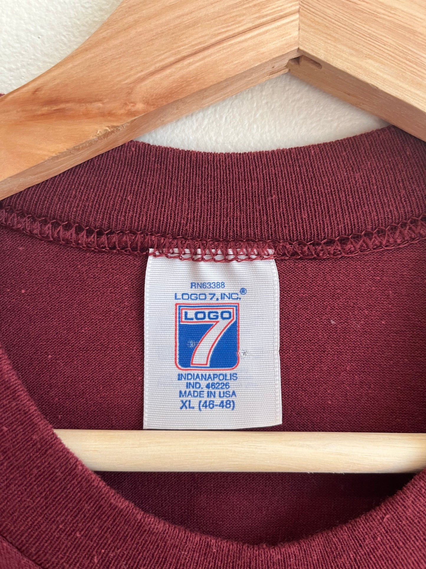 90s Washington Redskins Logo 7 Helmet Tee (L)