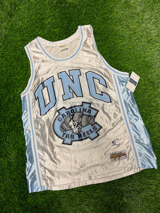 90s University of North Carolina (UNC) Michael Jordan Bottom Line NCAA Basketball Jersey (L)