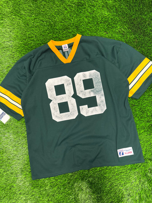 90s Green Bay Packers Mark Chmura Logo 7 #89 Vintage NFL Jersey (XL)