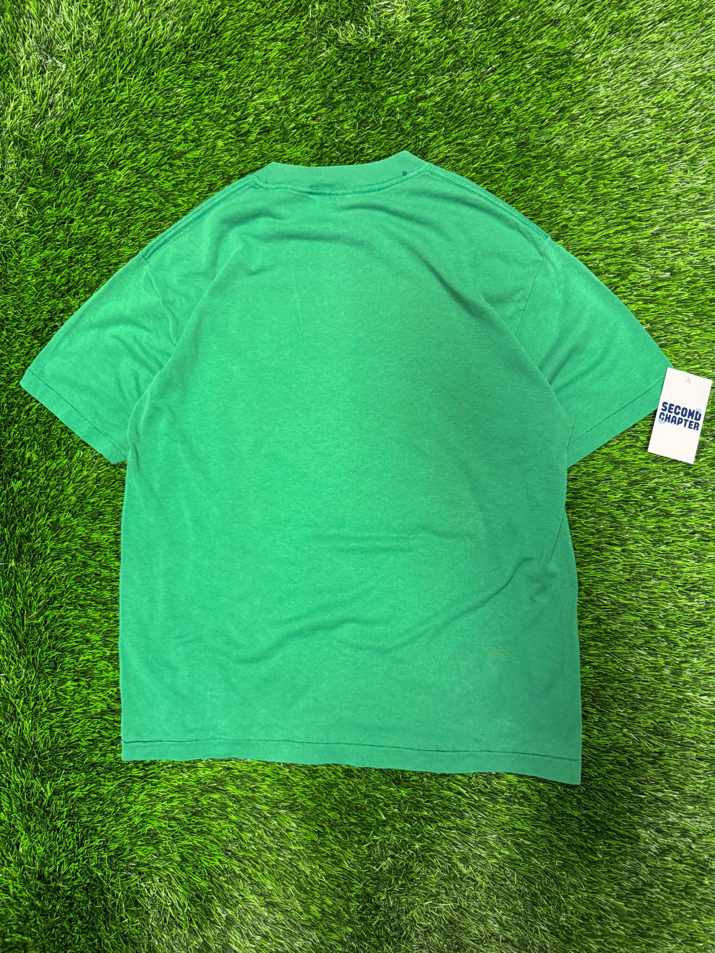 90s Boston Celtics Spell Out Green Vintage Tee (L)