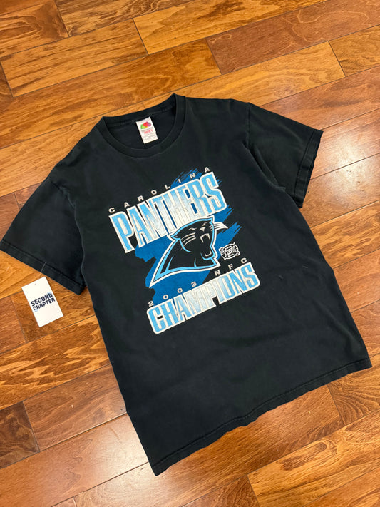 2003 Carolina Panthers NFC Champions Graphic Vintage Tee (L)