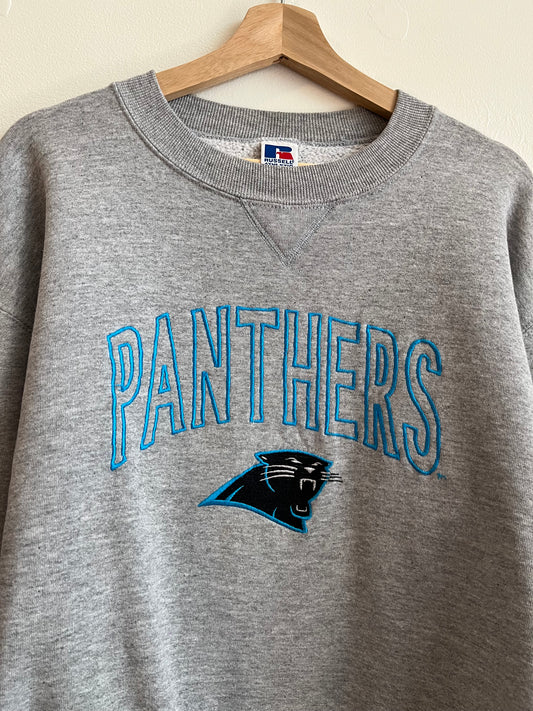 90s Carolina Panthers Russell Grey Crewneck (M)