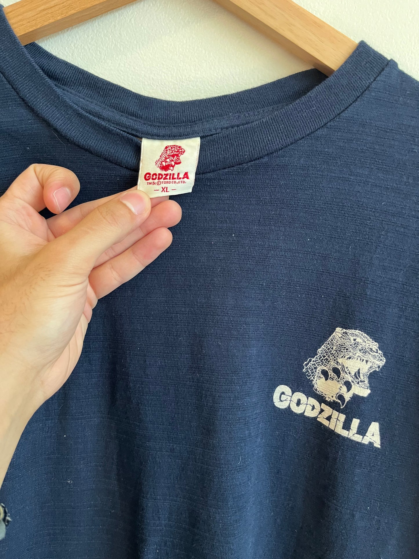 Vintage Godzilla Japanese Great Wave Tee (XL)